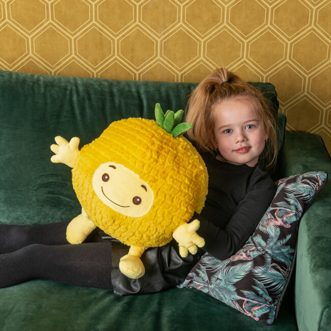 Noxxiez Noxxiez knuffelkussen handwarmer Ananas