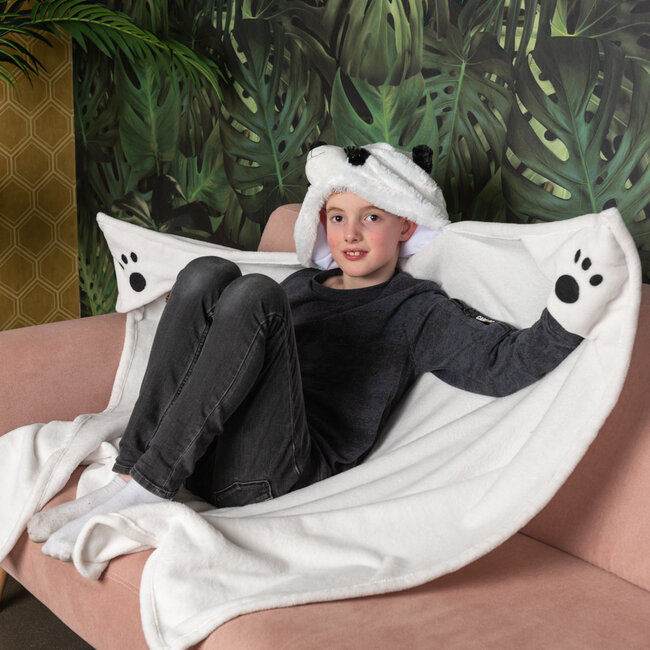 Noxxiez Noxxiez animal hooded blanket Panda