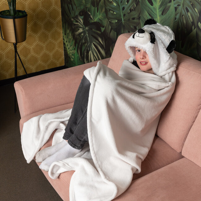 Noxxiez Noxxiez animal hooded blanket Panda