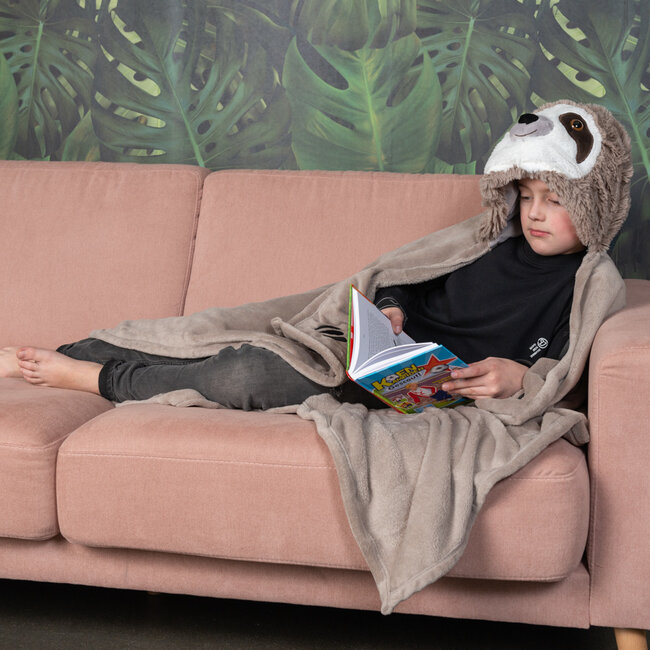 Noxxiez Noxxiez animal hooded blanket Sloth