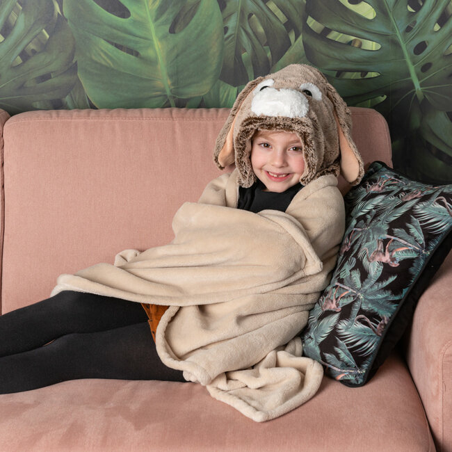 Noxxiez Noxxiez animal hooded blanket Bunny