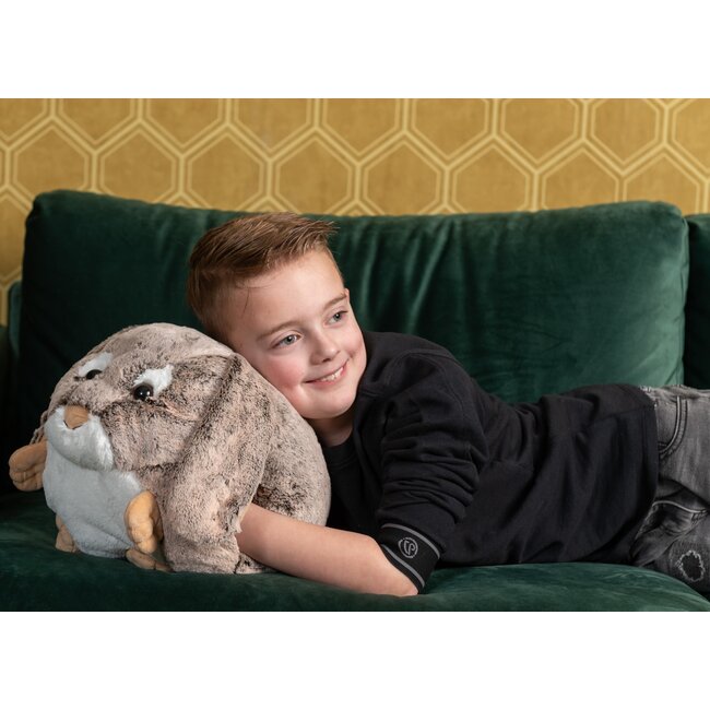 Noxxiez Noxxiez handwarmer knuffelkussen Konijn