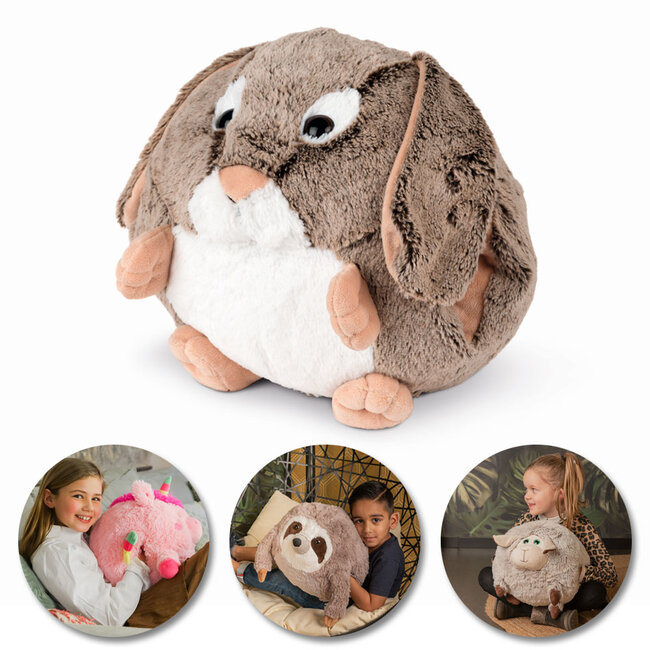 Noxxiez Noxxiez handwarmer knuffelkussen Konijn