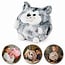 Noxxiez Noxxiez cuddly handwarmer pillow Husky