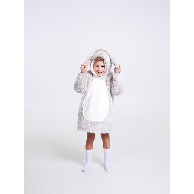 Noxxiez Noxxiez knuffel Hoodie Konijn 3 tot 6 jaar