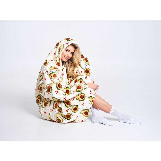 Noxxiez Noxxiez knuffel Hoodie XL Avocado volwassenen