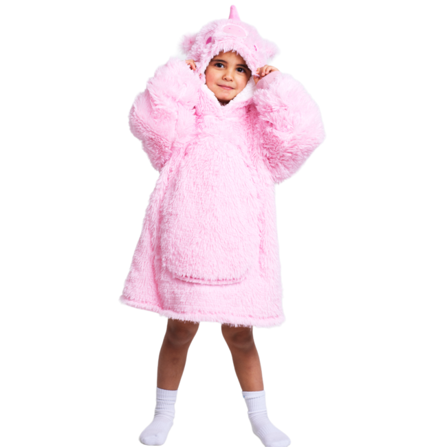 Noxxiez Noxxiez knuffel Hoodie Unicorn 3 tot 6 jaar