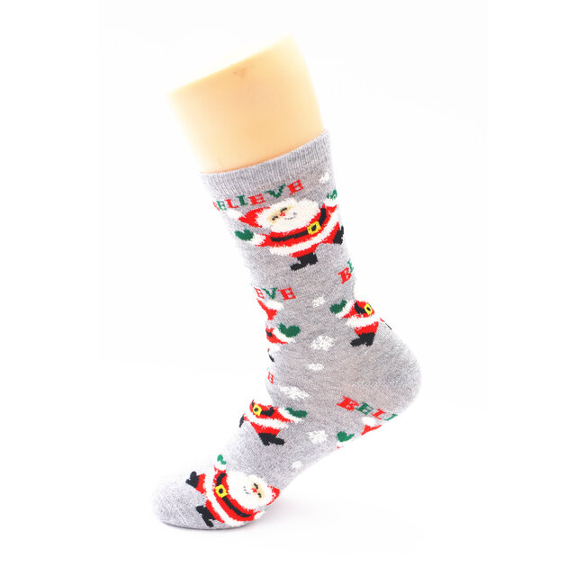 Noxxiez Cozy Noxxiez Soxxiez Kerstman Grijs