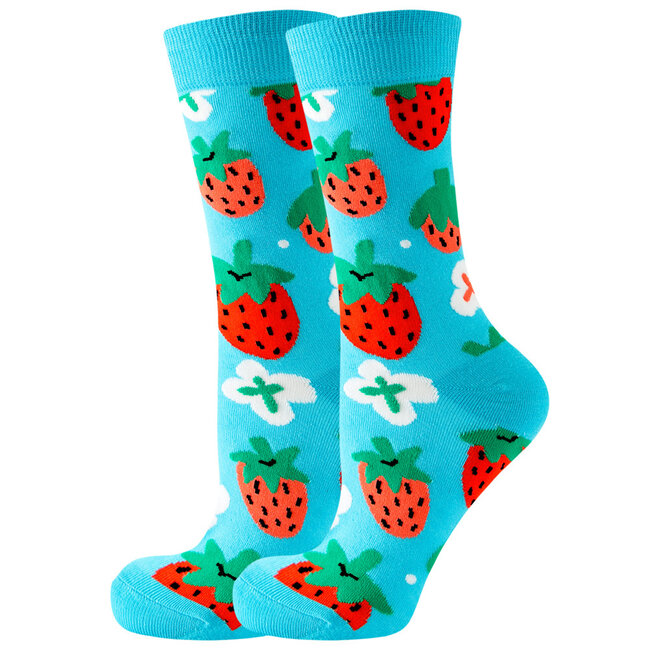 Noxxiez Cozy Noxxiez Soxxiez Strawberry Blue