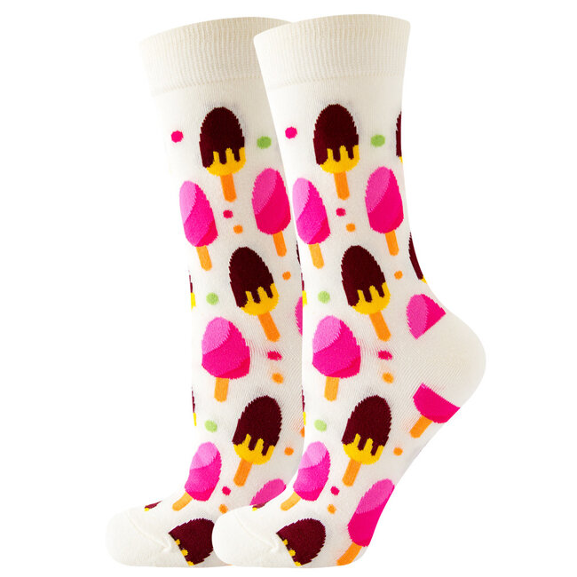 Noxxiez Cozy Noxxiez Soxxiez Ice Cream White