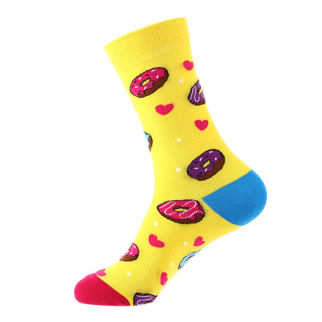 Noxxiez Cozy Noxxiez Soxxiez Donut Geel