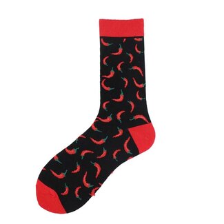 Noxxiez Cozy Noxxiez Soxxiez Rode Peper Zwart