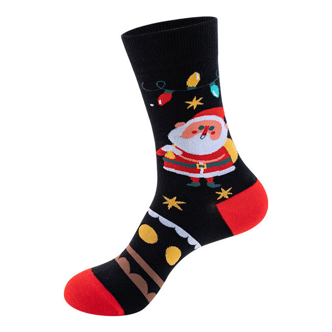 Noxxiez Cozy Noxxiez Soxxiez Kerstman Zwart