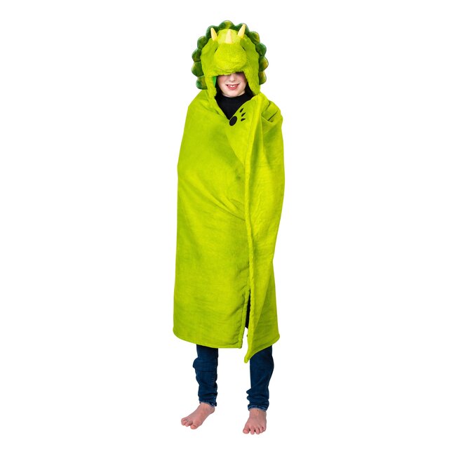 Noxxiez Noxxiez animal hooded blanket Dino