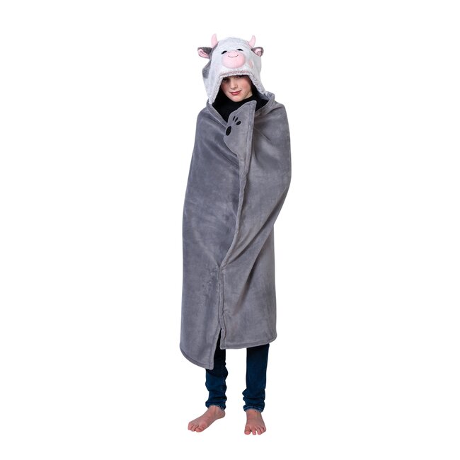 Noxxiez Noxxiez animal hooded blanket Cow