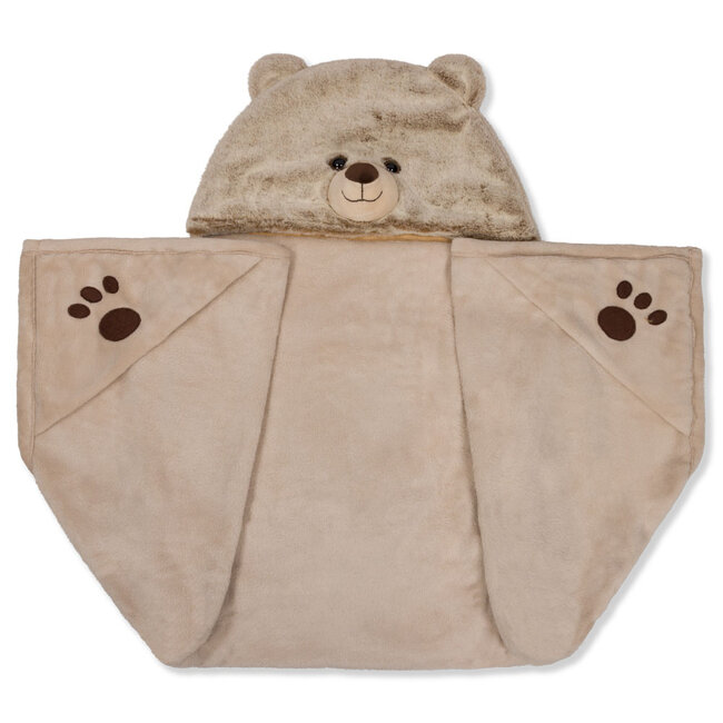 Noxxiez Noxxiez animal hooded blanket Bear