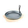 Grill Guru Cast Iron Cooking Plate & Holder XL Grill Guru Cast Iron Cooking Plate & Holder XL