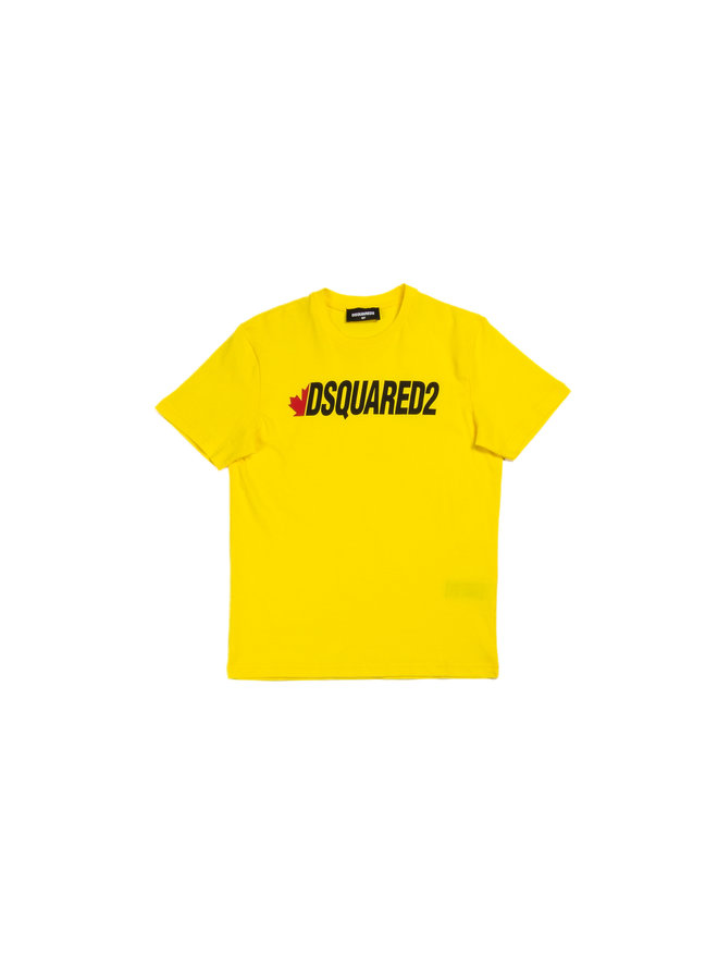 Dsquared2 Kids SS22 T-Shirt Relax Fit - Yellow