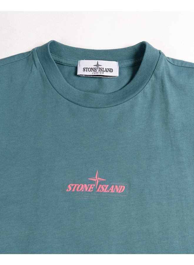 Stone Island SS22 T-Shirt met logoprint - Grey Green