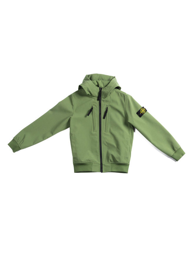 Stone Island SS22 Softshell Jack - Olive Green