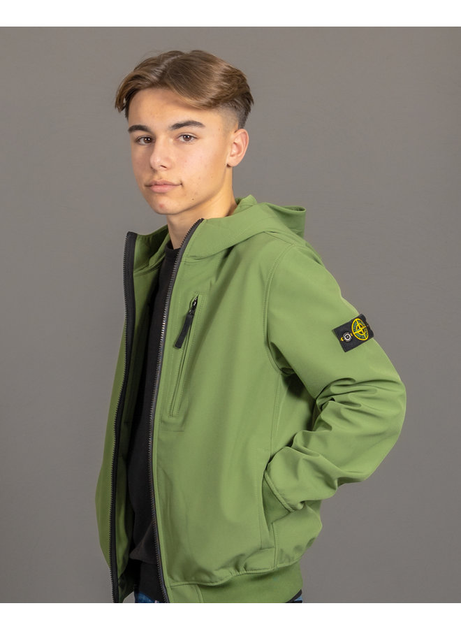 Stone Island SS22 Softshell Jack - Olive Green