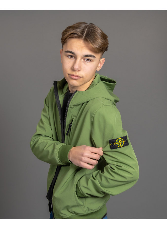 Stone Island SS22 Softshell Jack - Olive Green