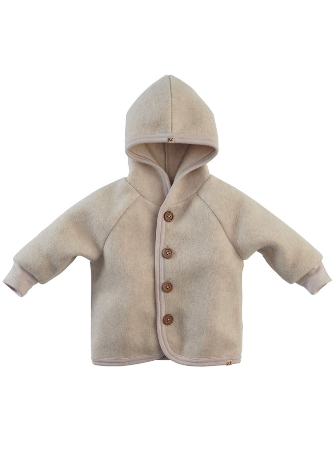 Z8 Newborn SS22 Eudokia Hooded Cardigan - Sunday Sand
