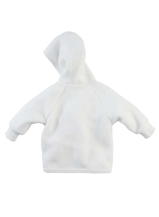 Z8 Newborn SS22 Eudokia Hooded Cardigan - Snowy White