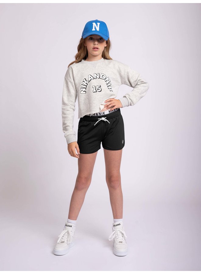 NIK&NIK SS22 Joya Cropped Sweater - Grey