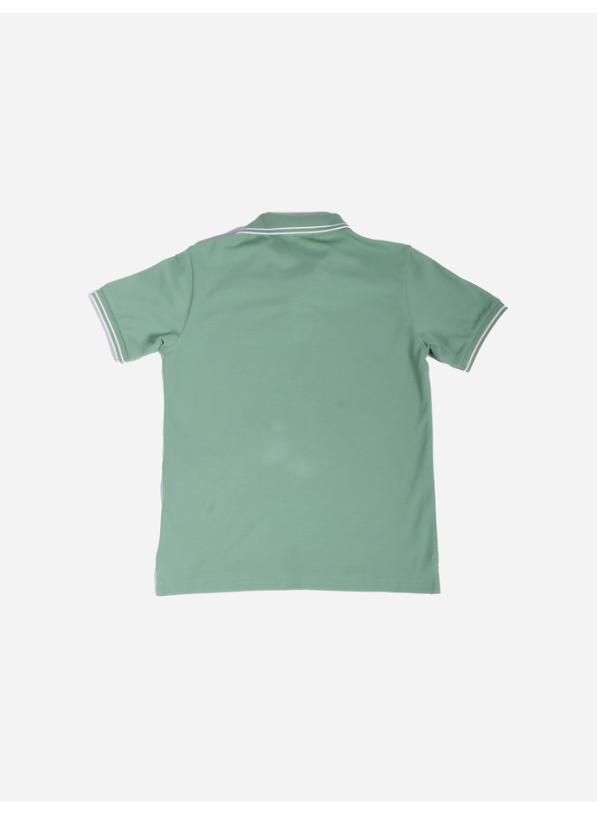 Stone Island SS22 Piqué Polo  T-Shirt - Light Green