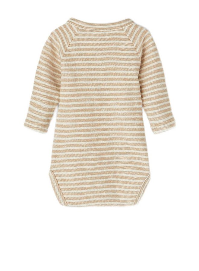 Lil Atelier SS22 Dellon Striped Body - Turtledove