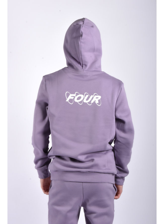 Four SS22 - Hoodie Four Circles- Purple