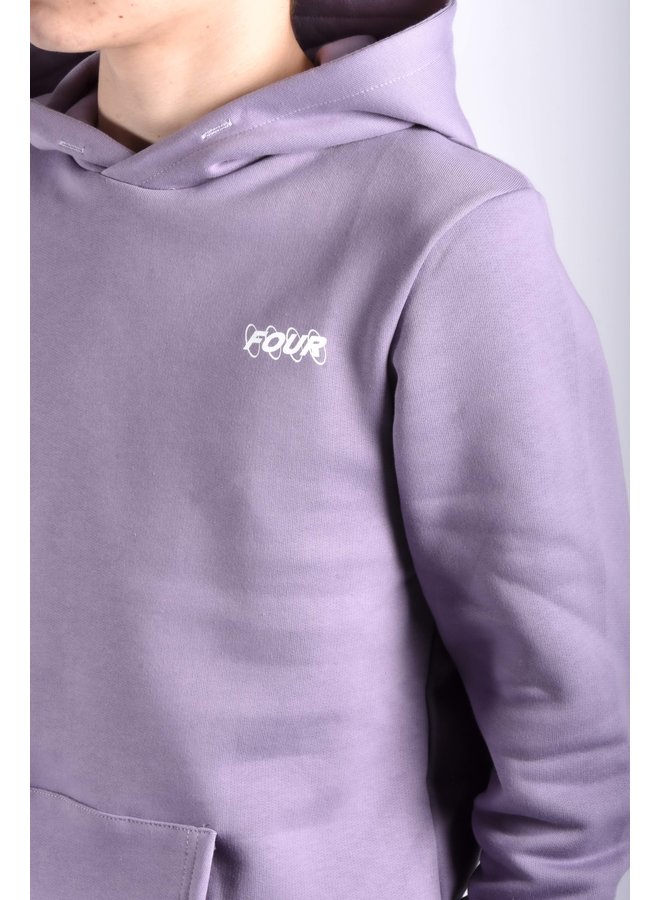 Four SS22 - Hoodie Four Circles- Purple