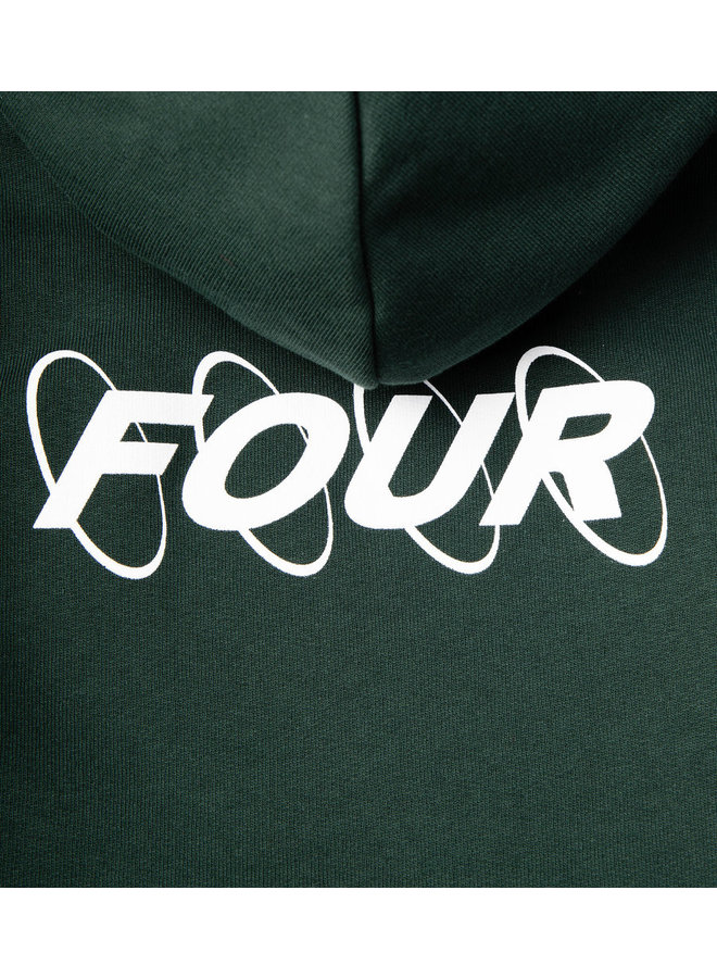 Four SS22 - Hoodie Four Circles - Bottle Green