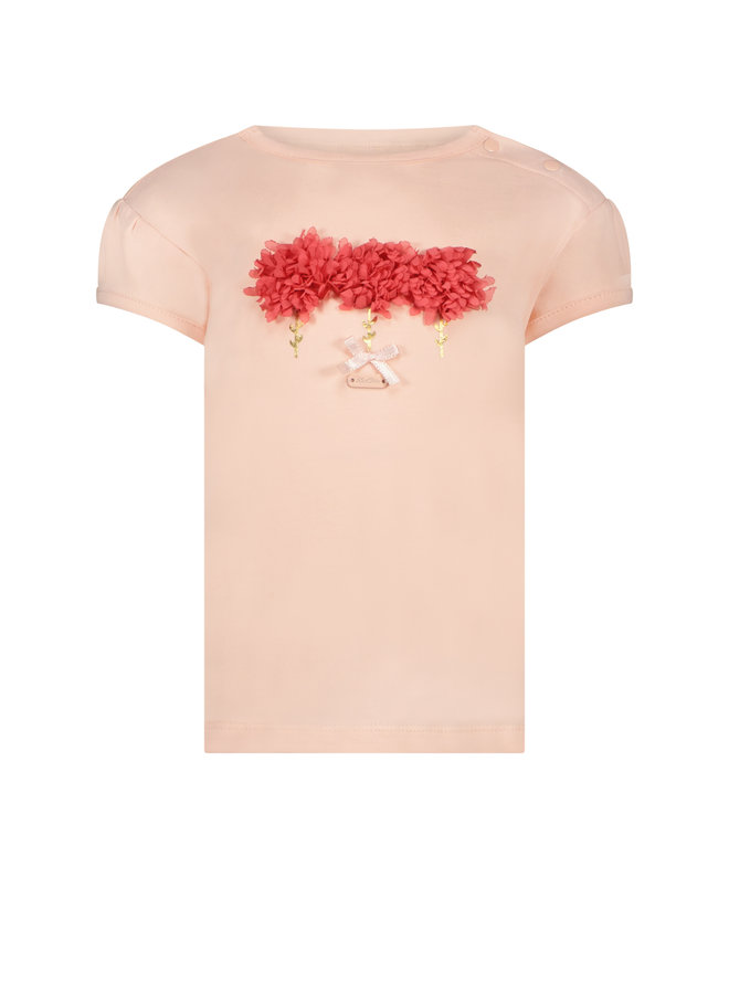 Le Chic SS22 T-shirt Voile Flower (Pink Lemonade)