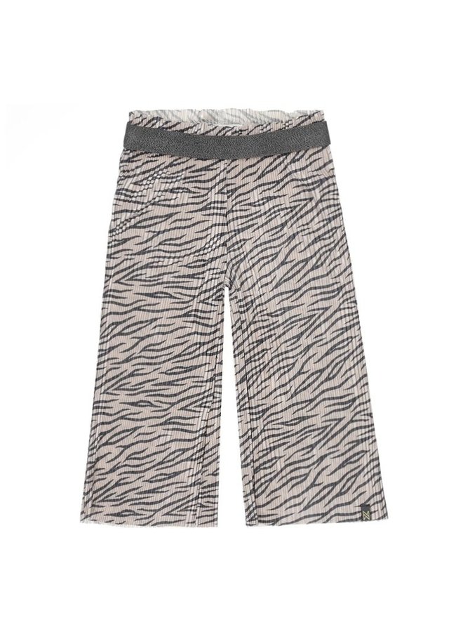 42937 Koko Noko SS22 Culotte Tiger Pants  - Champagne