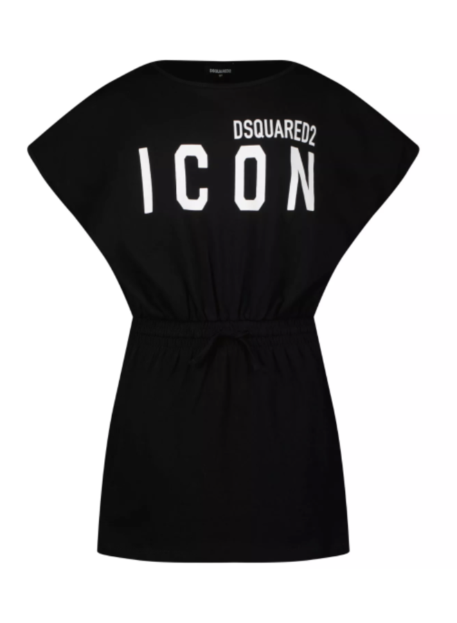 D0015 Dsquared2 Kids SS22 Beachwear Dress - Black