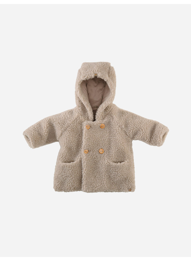 Z8 Newborn FW22 Manu Hooded Cardigan - Beige Melange