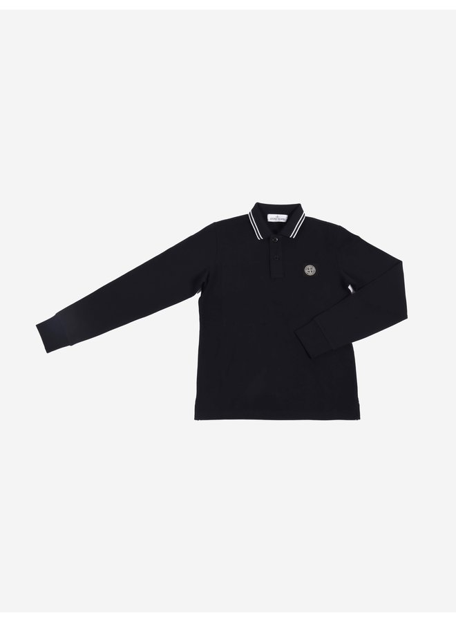 Stone Island FW22 LS Polo Shirt - Navy Blue