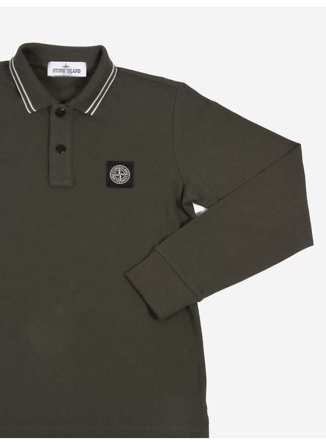 Stone Island FW22 LS Polo Shirt - Olive