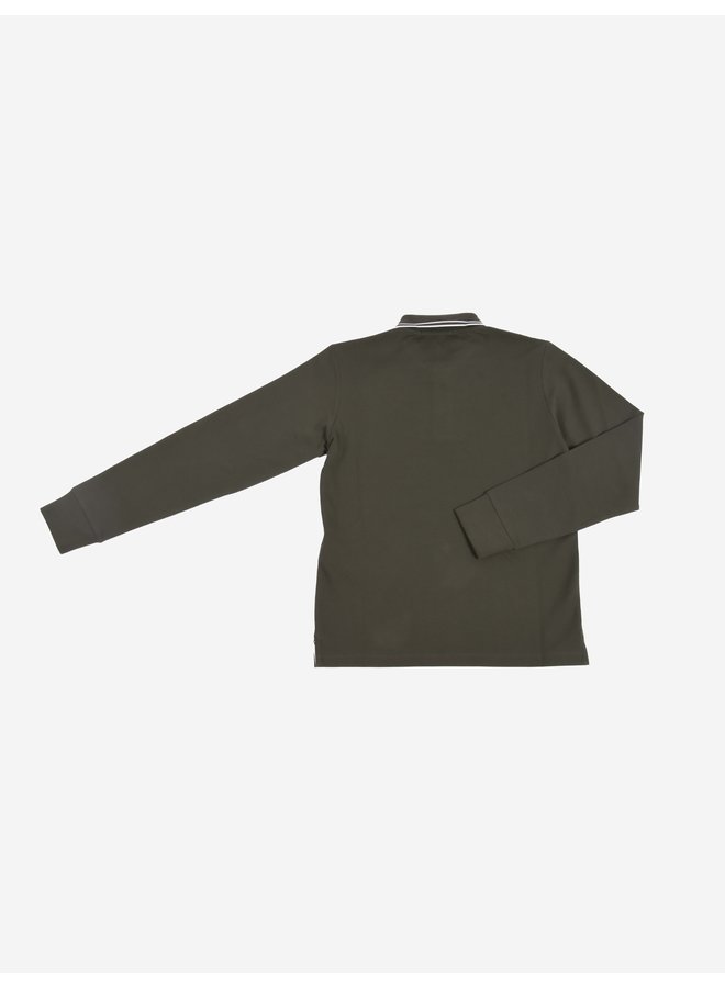 Stone Island FW22 LS Polo Shirt - Olive