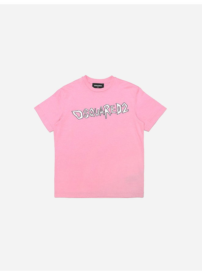 Dsquared2 Kids FW22 T-shirt Relax Fit - Pink