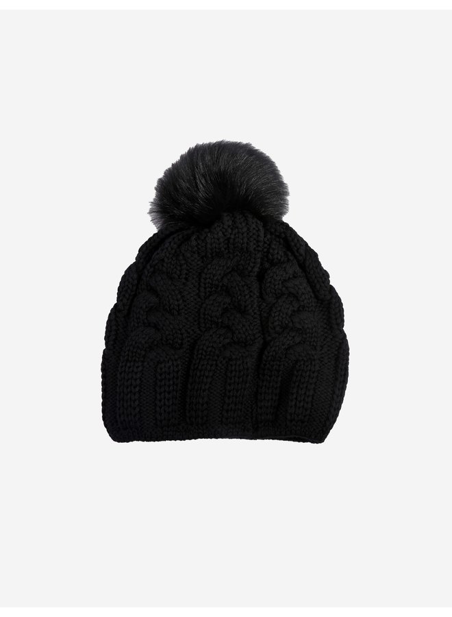 Parajumpers FW22 Cable Hat Girl - Black
