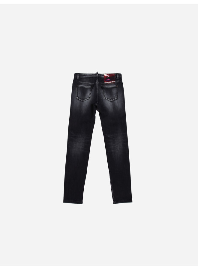 Dsquared2 Kids FW22 Medium Waist Twiggy Jeans- Dark Grey