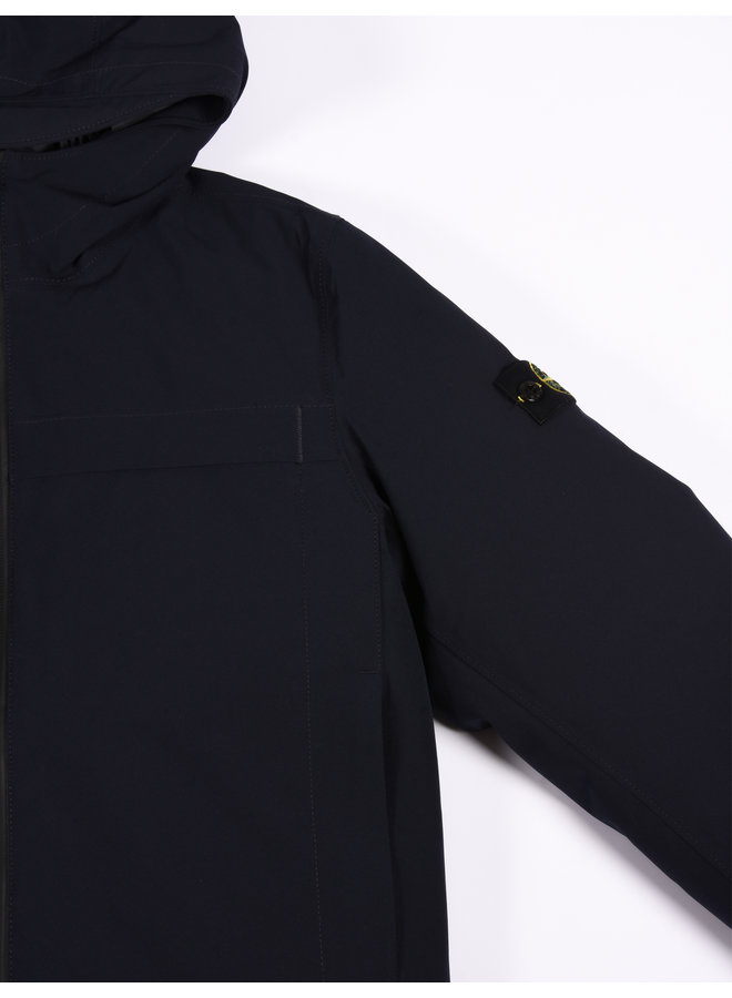 Stone Island FW22 Hooded Down Blouson - Navy Blue