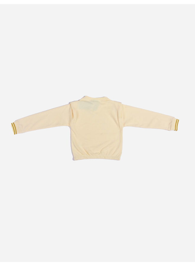 Like Flo Kids FW22 - Sweater Folded Shoulder Detai l- Cream