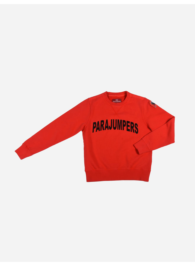 Parajumpers FW22- Caleb Boy Sweatshirt - True Red