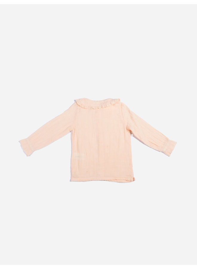 Like Flo FW22- Baby Girls Double Face Blouse Big Collar- Sorbet