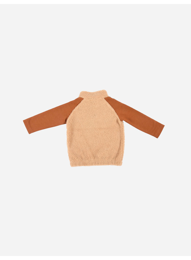 Like Flo FW22 - Baby Boys Teddy Anorak - Chestnut