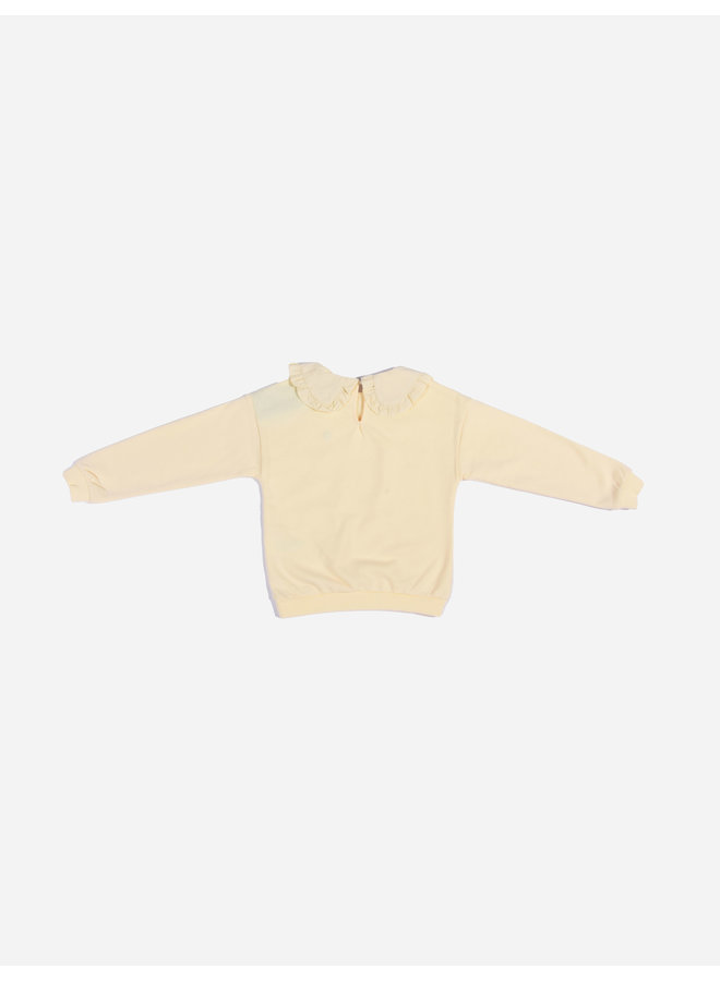 Like Flo FW22- Baby Girl Paisley Sweater - Cream